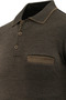Men's Polo Neck Mink Sweater with Pockets Patterned Steel Knit Classic Fit - 5208F - 3