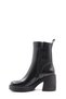 Black Genuine Leather Zippered Thermo Sole Quality Heeled Women's Boots Tg09217192610651113 - 3