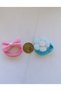 8-Piece Colorful Flower & Bow Tie Ribbon-Shaped Rubber Buckle Set Girls' School Buckle - 3
