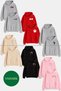 Women/Men Couple/Friends Matching Set Printed Oversized Hooded Kangaroo Pocket Winter Hoodie Sweatshirt - 5