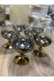 Esterhomedecor 6-Piece Coffee Side Glass 250ml Gold - 7