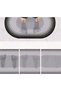 2 Pieces Stylish Design Water Absorbent Bathroom Sink Toilet Non-Slip Oval Mat with Base 38X58 cm S-60