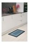 Non-Slip Based Water Absorbent Mat for Ablution, Bathroom and Kitchen 58X38Cm Black Gray Color Without Text - 2