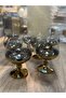 Esterhomedecor 6-Piece Coffee Side Glass 250ml Gold - 3