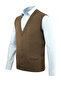 Men's Buttoned Mink Vest Knitwear with Pockets Steel Knit Classic Fit - 5200L - 2