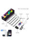 إضاءة حائط ذكية محيطة RGB LED Light مع جهاز تحكم عن بعد Tuya APP ومزامنة الموسيقى وإضاءة ليلية للتلفزيون وغرفة النوم - 3