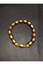 Special Design Magnetic Natural Stone Gold Color Hematite Bracelet Prayer Beads - 2