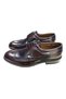 Burgundy Genuine Leather Oxford Men's Shoes - 4