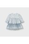 Baby Girl Embroidered Tulle Celebration Dress Bebe Blue L26K2817 - 2