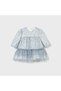 Baby Girl Embroidered Tulle Celebration Dress Bebe Blue L26K2817