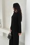 Reglan Sleeve Basic Slit Detailed Knitwear Bottom-Top Set Aw25Au0008 - 6