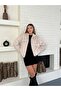 Women's Black Zippered Plush Coat – Oversize Winter Jacket - 3