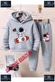 Children's Unisex Printed Hoodie and Sweatpants Set with the Text: "Astronaut Shuttle Flag in Hands".