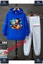 Children's Unisex Printed Hooded Tracksuit Set with "Astronaut Mickey" Print