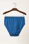 3 Pieces 100% Cotton Cobalt Blue Men's Slip Underwear – Breathable, Comfortable Fit - 5