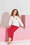 Mother-Daughter Matching Long Sleeve Interlock Family Matching Pajama Set-3198 - 6