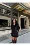 Rapit Suede Coat with Feather Belt - 7