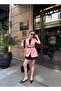 Elegant Oversize Vest with Gold Buckle Belt - 2