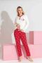 Mother-Daughter Matching Long Sleeve Interlock Family Matching Pajama Set-3198 - 3