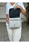 Genuine Leather, Crossbody Strap, Casual Bag, Women's Shoulder Bag, Stone Color 25*24*8 cm - 3
