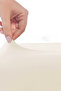 Double Plain Combed Cotton 100% Cotton Fitted Sheet 160X200 Newsheet Ecru - 3