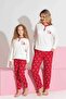 Mother-Daughter Matching Long Sleeve Interlock Family Matching Pajama Set-3198
