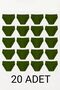 20 Pieces 100% Cotton Khaki Green Men's Briefs – Breathable, Comfortable Fit