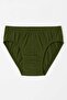 15 Pieces 100% Cotton Khaki Green Men's Briefs – Breathable, Comfortable Fit - 5