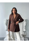 Premium Lined Tie-Detail Premium Blazer Jacket - 3