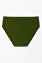 20 Pieces 100% Cotton Khaki Green Men's Briefs – Breathable, Comfortable Fit - 6