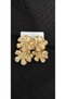 Dangle Flower Earrings - Stainless Steel, Gold Color, Elegant and Stylish Women's Earrings - 5