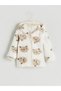 Hooded Plush Baby Boy Cardigan and Pants - 4