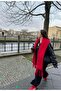 Wearflawlesswinter Soft Boucle Red Scarf, Christmas Gift, Winter Gift - 3
