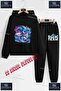Children's Unisex Special Printed Hoodie and Sweatpants Set with the Text: "Sonic Running through Lightning Bolt".