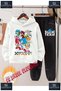 Children's Unisex "Sonic Gotto Fast Coklu" Special Printed Hooded Tracksuit Set