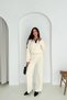 Basic Polo Neck Half Placket Buttoned Knitwear Bottom-Top Set Aw25Au0013 - 2