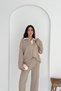 Basic Polo Neck Half Placket Buttoned Knitwear Bottom-Top Set Aw25Au0013 - 4
