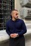 Kimi Ribbed Men's Knitwear Polo Neck Regular Fit Long Sleeve T-Shirt - 5