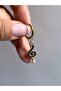 Steel Earrings with Single Note Figure in Gold and Black Color - 3