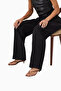Lara 35 Leopard Print Satin Slip-On Mules with Logo Detail, Elegant and Modern Design - 2