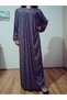 Robadan Long Sleeve 100% Viscose Pressed Floral Mother Dress, Prayer Dress, Hijab Dress