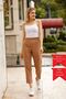 Exclusive Women's Carrot Leg High Waist Lycra Woven Trousers 3096 - 2
