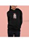 Makiteks Hooded Printed Patterned Girls' Hoodie Sweatshirt Pullover Winter Tracksuit Top