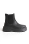 Women's New Season Flat Elastic Black Daily Comfortable Fit Boots - 4
