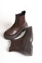 Isabella Sinclair Brown Women's New Season Flat Elastic Daily Comfortable Fit Boots - 2