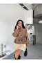 Women's Mock Neck Short Trench Coat