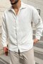 Yotau Men's Oversize Fit Corduroy Long Sleeve Shirt Jacket