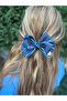 Special Series Design Luxury Denim Fabric Bow Automatic Buckle School Female Child - 2