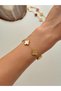 316L Steel Stone White Bracelet Women's Bracelet Gold Double Sided Bracelet - 5