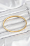 65mm Thin Cuff Bracelet with Golden Steel Zircon for Elegant Woman